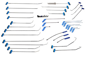 Набор инструмента (41шт) 0-41PDRE - инструмент PDR для удаления вмятин