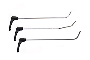 Набор крючков с поворотными рукоятками (3 шт) 02010 - инструмент PDR для удаления вмятин