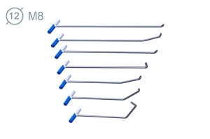 Набор инструмента со сменной насадкой 7шт, 02020 - инструмент PDR для удаления вмятин