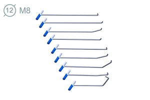 Набор инструмента со сменной насадкой 9 шт, 02025 - инструмент PDR для удаления вмятин