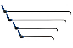 Набор плоских крючков (заостренное, плоское окончание, 4 шт) Black Hunter 08008-4R - инструмент PDR для удаления вмятин