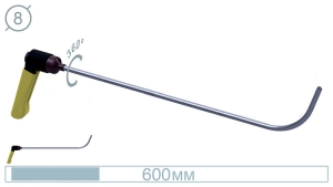 Крючок дверной (окончание плоская лопатка, 600 мм) 09002 - инструмент PDR для удаления вмятин
