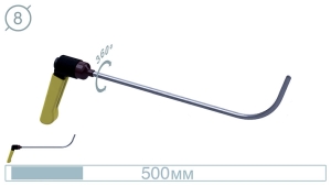 Крючок дверной (окончание плоская лопатка, 500 мм) 09003 - инструмент PDR для удаления вмятин