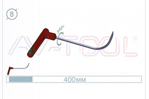Крючок 09004АR - инструмент PDR для удаления вмятин