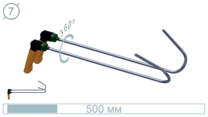 Дверные крючки (окончание плоская лопатка, 2 шт) 09021-2 - инструмент PDR для удаления вмятин