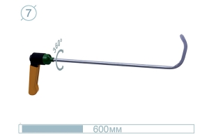 Крючок дверной (окончание плоская лопатка, 600 мм) 09026 - инструмент PDR для удаления вмятин