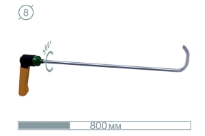 Крючок дверной с поворотной ручкой (800 мм) 09027 - инструмент PDR для удаления вмятин