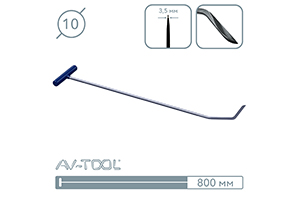 Крючок (окончание плоский нож, 800 мм) 10004 - инструмент PDR для удаления вмятин