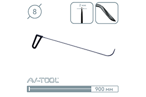 Крючок (окончание лезвийное, 900 мм) 10037 - инструмент PDR для удаления вмятин