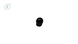 Колпачок сферический из твердой пластмассы 11086 - инструмент PDR для удаления вмятин