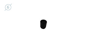 Колпачок сферический из твердой пластмассы 11088 - инструмент PDR для удаления вмятин