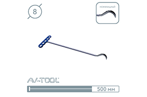 Крючок кризоруб 114PDRE - инструмент PDR для удаления вмятин