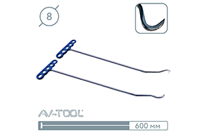 Крючки кризорубы 115-2PDRE - инструмент PDR для удаления вмятин