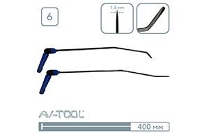 Крюки с поворотными ручками (2 шт) 12006-2 - инструмент PDR для удаления вмятин