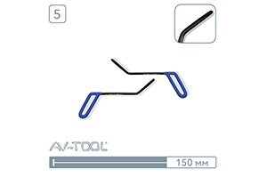 Крюки для работы в полостях (2 шт) 12007-2 - инструмент PDR для удаления вмятин