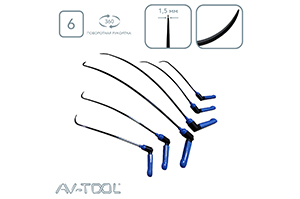 Крючки Black Power 12009-6 - инструмент PDR для удаления вмятин