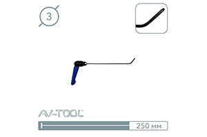 Крючок доводочный (250 мм) 12018 - инструмент PDR для удаления вмятин