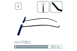 Крючки BLACK POWER 12032-2R - инструмент PDR для удаления вмятин