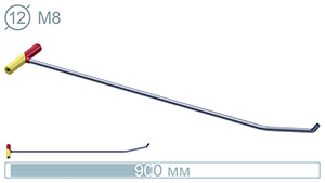 Крючок под сменную насадку (900 мм) 14008 - инструмент PDR для удаления вмятин