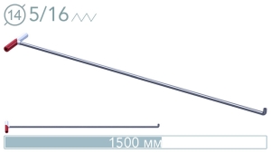 Универсальный инструмент с резьбовым окончанием 14026D - инструмент PDR для удаления вмятин