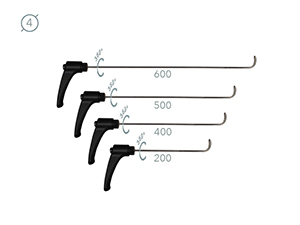 Комлект 56-4PDRE - инструмент PDR для удаления вмятин