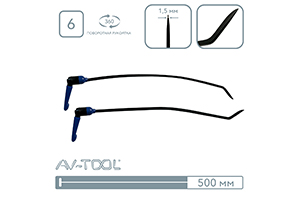 Комплект радиусных крючков с поворотными ручками 84-2PDRE - инструмент PDR для удаления вмятин