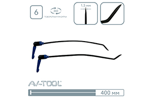 Комплект радиусных крючков с поворотными ручками 85-2PDRE - инструмент PDR для удаления вмятин