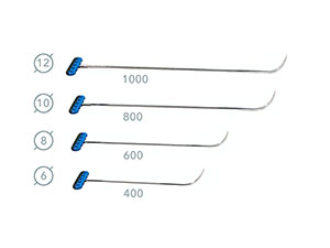 Комплект универсальных крючков (4 шт) 1-04PDRE - инструмент PDR для удаления вмятин