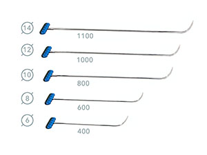 Комплект универсальных крючков (5 шт) 1-05PDRE - инструмент PDR для удаления вмятин
