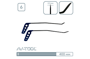 Крючки брассовые 26-2PDRE - инструмент PDR для удаления вмятин