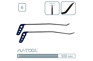 Крючки брассовые 27-2PDRE - инструмент PDR для удаления вмятин