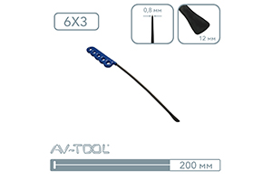 Китовый хвост радиусный 28PDRE - инструмент PDR для удаления вмятин