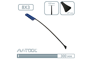 Китовый хвост радиусный 39PDRE - инструмент PDR для удаления вмятин