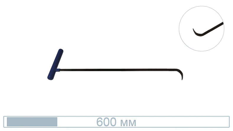 Крючок 	Black Huntr (заостренное, плоское окончание, 600 мм) 08009R