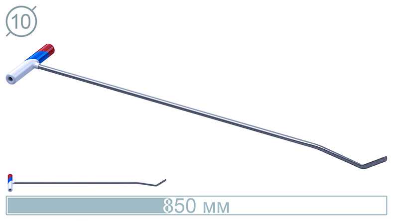 Крючок с двойным загибом (наружный нож, 800 мм) 10026