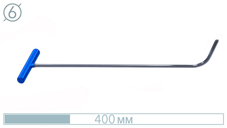 Крючок для сложного доступа (сферический загиб, 400 мм) 10052