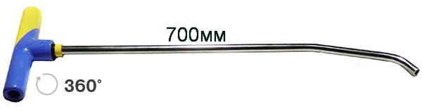 Крючок с окончанием под винтовые насадки (680 мм) № PRTS47 (Platinum+)