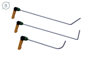 Комплект дверного инструмента КД-4 Platinum 09031-3 - инструмент PDR для удаления вмятин