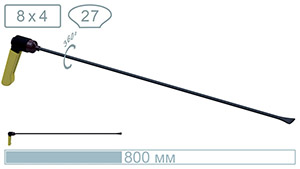 Китовый хвост с поворотной ручкой (800 мм) 18015PR - инструмент PDR для удаления вмятин