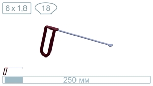 Китовый хвост средний (250 мм) 18017 - инструмент PDR для удаления вмятин