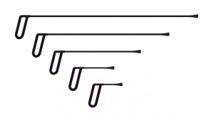Набор из пяти инструментов для работы под усилителями 18002-5 - инструмент PDR для удаления вмятин